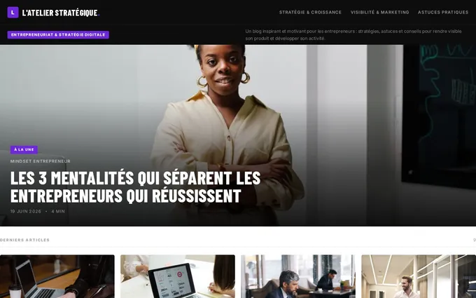 Blog Atelier Stratégique créé avec ForgR